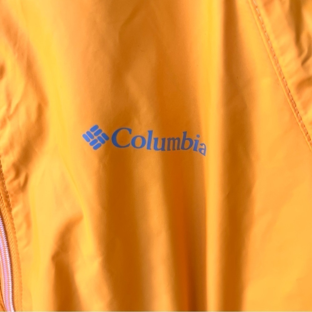 COLUMBIA SWITCHBACK III RAIN WIND WATERPROOF HOOD JACKET SIZE XL YELLOW NWT - Picture 10 of 12